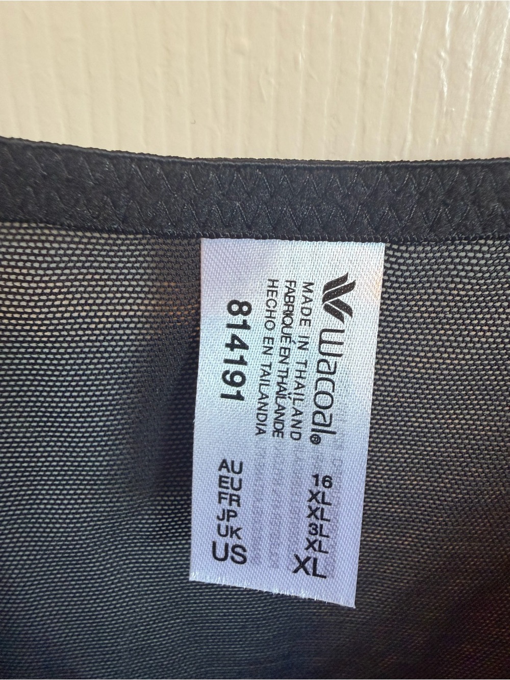 Like New Wacoal ‘Embrace’ Lace Chemise. Size XL Sheer Black w Ivory Lace - Picture 6 of 6